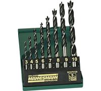 Brüder Mannesmann M54308 Jeu de forets pour le bois 8 pièces 3 mm, 4 mm, 5 mm,