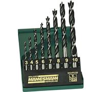 Brüder Mannesmann M54308 Jeu de forets pour le bois 8 pièces 3 mm, 4 mm, 5 mm, 6 mm, 7 mm, 8 mm, 9 mm, 10 mm 1 pc(s)