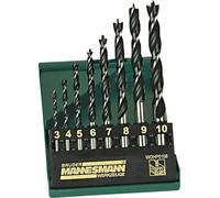 Brüder Mannesmann M54308 Jeu de forets pour le bois 8 pièces 3 mm, 4 mm, 5 mm, 6 mm, 7 mm, 8 mm, 9 mm, 10 mm 1 pc(s)
