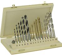 Brüder Mannesmann M54317 Jeu de forets pour le bois 17 pièces 3 mm, 4 mm, 5 mm, 6 mm, 8 mm, 10 mm 1 pc(s)
