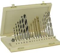 Brüder Mannesmann M54317 Jeu de forets pour le bois 17 pièces 3 mm, 4 mm, 5 mm, 6 mm, 8 mm, 10 mm 1 pc(s)