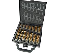 Brüder Mannesmann Jeu de forets pour métal HSS M54399 99 pièces TiN tige cylindrique