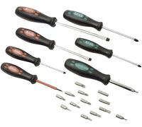 Brüder Mannesmann Mannesmann pour latelier Jeu de tournevis 21 pièces vis à fente, vis Pozidriv