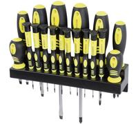 Brüder Mannesmann pour lélectronique et la mécanique de précision, pour latelier Jeu de tournevis 18 pièces vis à fente, cruciforme Phillips, 6 pans intérieurs