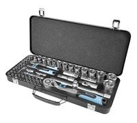 Brüder Mannesmann Q25010 Quantool Jeu de douilles et d'embouts 56 pièces