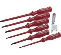 Brüder Mannesmann VDE Jeu de tournevis 7 pièces vis à fente, cruciforme Phillips