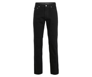 BRÜHL FINE TROUSERS Genua III 003142 Jean stretch pour homme avec taille élastique confortable en denim extensible à anneaux I Universel pour le quotidien ou le bureau, noir profond, 58