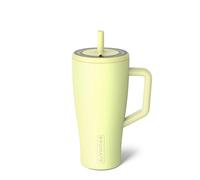 BrüMate Era Gobelet de 900 ml avec poignée et paille | Bouteille isotherme 100% étanche avec couvercle et paille SoftSip souple | Fabriquée en acier inoxydable | Compatible avec porte-gobelets | 900