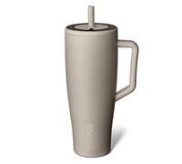 BrüMate Era Gobelet Isotherme de 1200 ML avec poignée et Paille - Gobelet Isotherme 100% étanche avec Couvercle et Paille - en Acier Inoxydable - Base adaptée au Porte-gobelet - 1200 ML (Mocha)