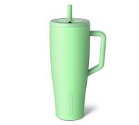 BrüMate Era Gobelet isotherme de 1200 ml avec poignée et paille - Gobelet isotherme 100 % étanche avec couvercle et paille - En acier inoxydable - Base adaptée au porte-gobelet - 1200 ml (Kiwi)