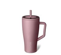 BrüMate Gobelet Isotherme 887 ml Poignée Paille - Étanche Couvercle Paille Acier Inoxydable Porte-Gobelet Rose Taupe