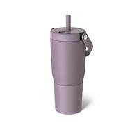 BrüMate Resa Gobelet de voyage 100 % étanche de 750 ml avec poignée et paille - Paille souple et souple - Manchon en silicone pour plus de durabilité - Acier inoxydable - Porte-gobelet et bouteille