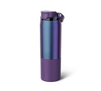 BrüMate Rise Bouteille d'eau de 750,6 ml avec paille couverte en silicone, bouteille d'eau isolée 100 % étanche, base adaptée aux porte-gobelets, 709,7 g (Aura foncé)