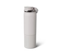 BrüMate Rise Bouteille d'eau de 750,7 ml avec paille couverte en silicone, bouteille d'eau isolée 100% étanche, base adaptée aux porte-gobelets, 750,7 ml (dune)