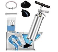 BRÜTAL Déboucheur Canalisation WC Haute Pression - Pistolet à Air Comprimé Puissant Réutilisable - Déboucheur Toilettes, Évier, Lavabo, Douche - Sans Produit Chimique - Outil Antiblocage Universel