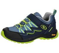 Brütting Atlanta Low V Chaussure de Trail, Bleu Marine/Citron, 33 EU