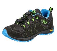 Brütting Bergen Low, Chaussures de Randonnée Basses Homme, Gris (Anthrazit/Blau/Lemon Anthrazit/Blau/Lemon), 40 EU