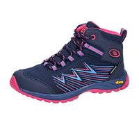 Brütting Chaussures de Course Chesna High Cross Unisexe pour Enfant. - - Bleu Marine/Rose, 34 EU