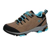 Brütting Chaussures de Course Mount Trish Low pour Femme, Marron/Turquoise, 39 EU
