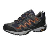 Brütting Chaussures de Marche Expedition pour Femme, Bleu Marine, Gris Orange, 45 EU