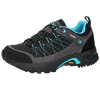 Brütting Chaussures de Trail Mount Egmont pour Femme, Noir, Gris, Turquoise, 38 EU