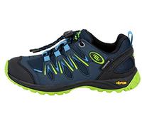 Brütting Chaussures de Trail Unisexe pour Enfant Expedition Kids, Bleu Marine/Citron, 35 EU