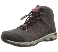 Brütting Chaussures de Trekking et de randonnée Mount Shasta High pour Femme, Gris, Noir, Rose, 37 EU