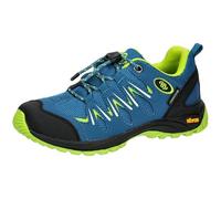 Brütting Expedition Kids Chaussure de Course Tout Terrain, Citron Bleu pétrole, 32 EU