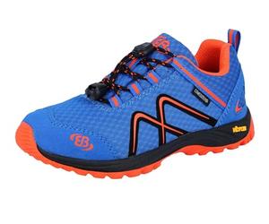 Brütting Guide Chaussures de Trekking et de randonnée, Bleu/Orange, 25 EU