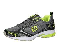 Brütting Homme Fusion Chaussures de Running Compétition, Gris (Grau/Schwarz/Lemon Grau/Schwarz/Lemon), 43 EU