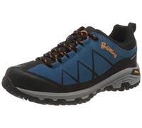 Brütting Kansas Chaussures Basses de Trekking et de randonnée Unisexes, Bleu pétrole, Noir Orange, 47 EU