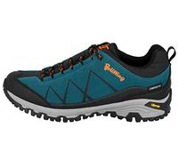 Brütting Kansas Chaussures de randonnée pour Femme, Bleu pétrole/Noir/Orange, 45 EU