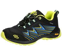 Brütting Mixte Chesna Low Chaussure de Course Tout Terrain, Noir/Bleu/Citron, 38 EU
