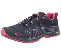 Brütting Mixte Chesna Low Chaussures de Course Cross, Bleu Marine et Rose, 40 EU