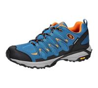 Brütting Mixte Expedition Chaussures Basses de Trekking et de randonnée, Bleu pétrole, Noir Orange, 41 EU