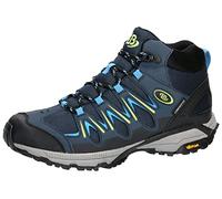 Brütting Mixte Expedition Mid Chaussures de Trail, Bleu Marine/Citron, 36 EU