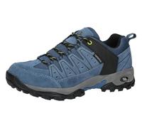 Brütting Mixte Mount Pinos Low Chaussures de Trekking, Bleu/Noir/Citron, 42 EU