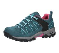 Brütting Mixte Mount Pinos Low Chaussures de Trekking, Bleu pétrole, Turquoise, Rose, 38 EU