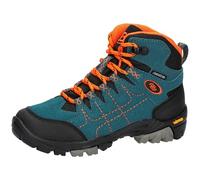 Brütting Mixte Mount Shasta Kids Hi Chaussure de Course Tout Terrain, Bleu pétrole/Noir/Orange, 37 EU
