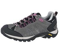 Brütting Mount Bona Low, Chaussure de course tout terrain Femme, Gris/Noir/Rose, 37 EU