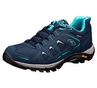 Brütting Mount Frakes Low, Chaussure de course tout terrain Femme, Bleu Marine/Gris/Turquoise, 38 EU