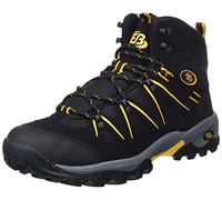 Brütting Mount Hunter High, Chaussures de Randonnée Hautes Homme, Noir/Jaune, 47 EU