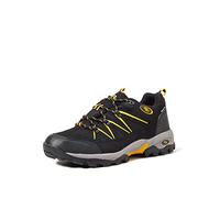 Brütting Mount Hunter Low, Chaussures de Randonnée Hautes Homme, Noir (Noir/Jaune), 42 EU