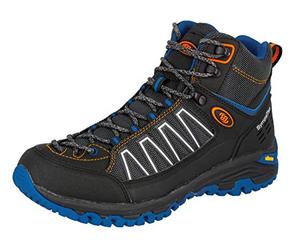 Bruetting Mount Meloni, Chaussures de Randonnée Hautes mixte adulte, Noir (Schwarz/Orange/Blau Schwarz/Orange/Blau), 47 EU