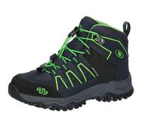 Brütting Mount Pinos High Kids Bottes de Trekking, Marine Citron, 35 EU