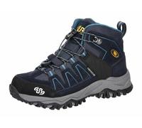 Brütting Mount Pinos High Kids Bottes de Trekking pour Enfant, Bleu Marine, pétrole, Jaune, Taille 34 EU, Bleu Marine pétrole Jaune, 34 EU