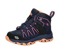 Brütting Mount Pinos High Kids Bottes de Trekking, Saumon Bleu Marine, 33 EU