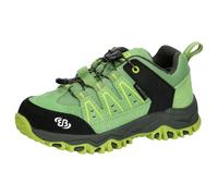 Brütting Mount Pinos Kids Low Chaussures de Trekking, Vert, Noir, Citron, 35 EU