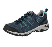 Brütting Mount Shasta Low, Chaussures de Randonnée Hautes Femme, Bleu (Marine/Turquoise), 41 EU