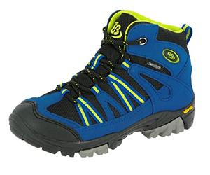 Brütting Ohio High, Chaussures de Randonnée Hautes Mixte bébé, Bleu (Blau/Schwarz/Lemon Blau/Schwarz/Lemon), 37 EU